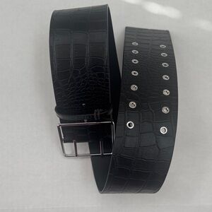 AllSaints Aline Croc Belt